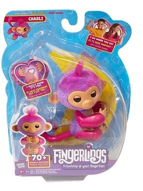 Fingerlings Monkey Charli 70+ Sounds Reactions Toy NEW